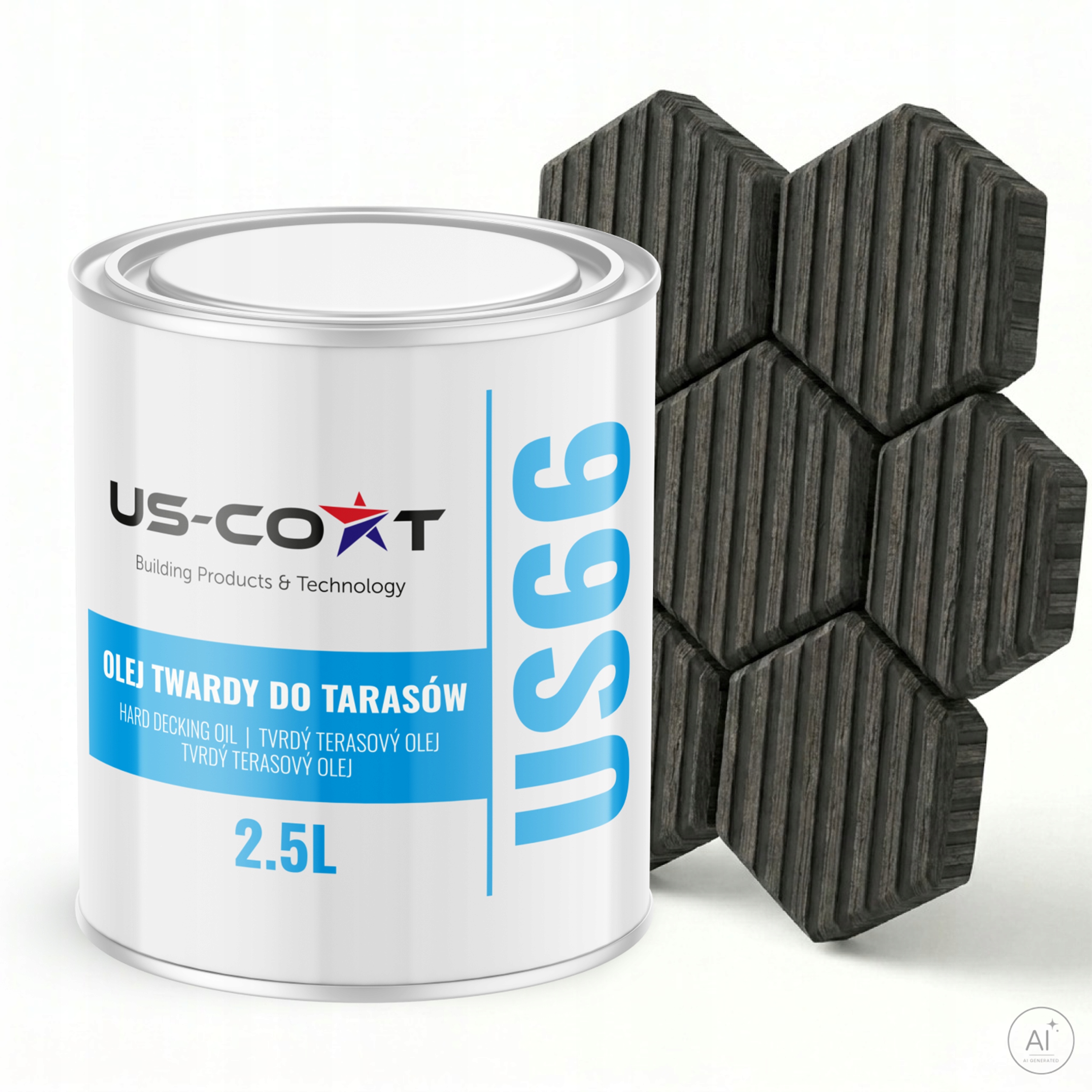 Olej Na Terasy A Zahradní Nábytek Černý RAL9005 2,5 L Hydrofobní Ochranný