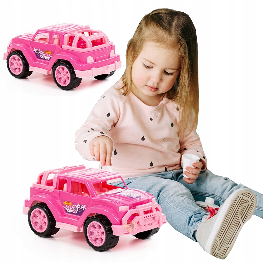 

Samochód Terenowy Jeep Różowy Terenówka Leg Dziew