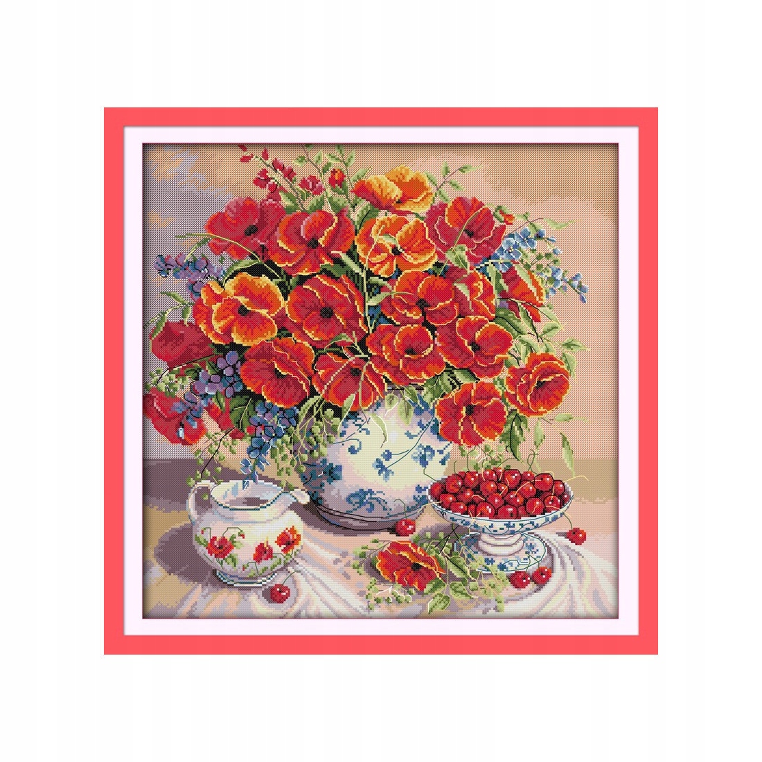 Křížková výšivka počítaná sada (kanva, mulina)