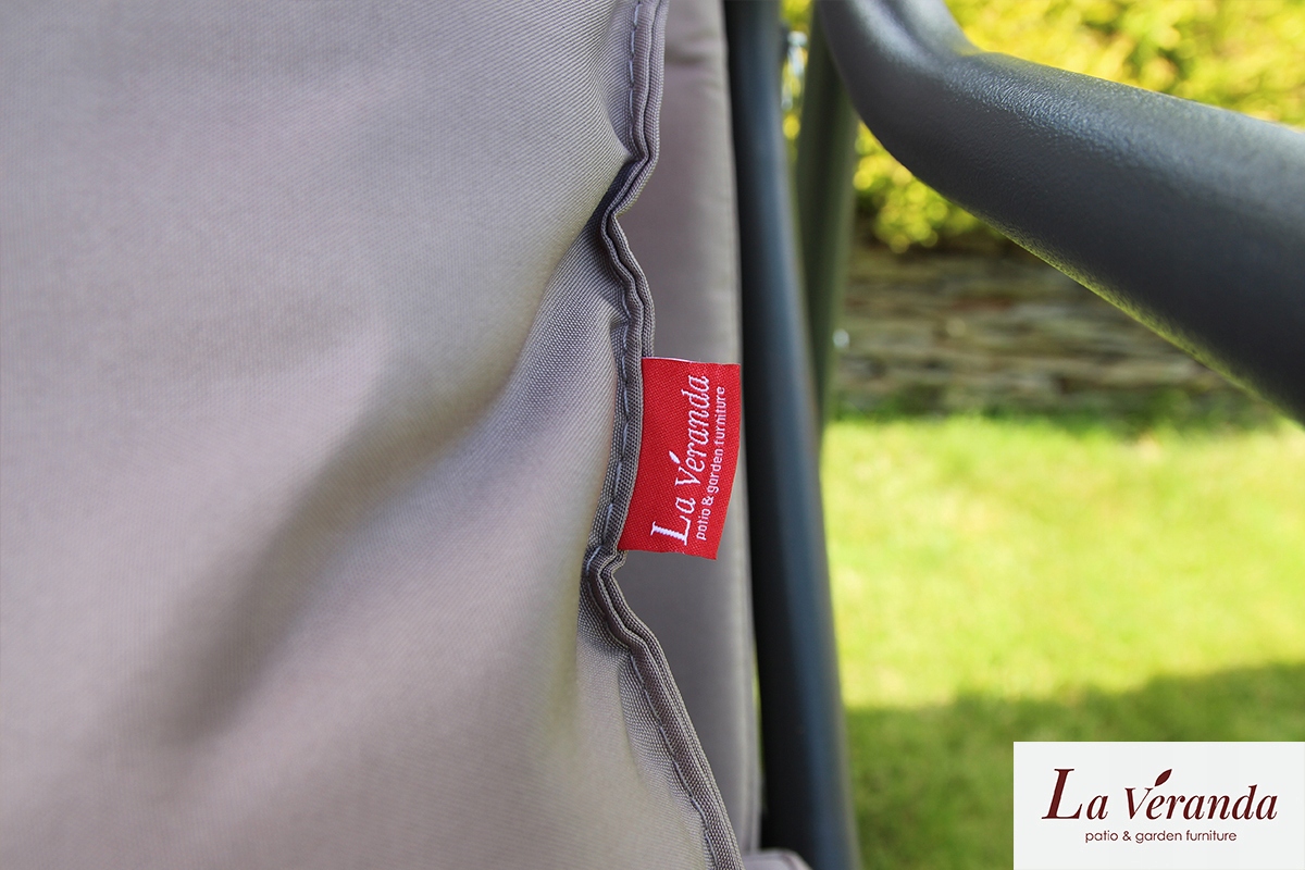 OGRODOWA HUŚTAWKA BUJANA ŁAWKA 3 OSOBOWA ROZKŁADANA 2w1 + DASZEK MATERAC Długość siedziska 155 cm