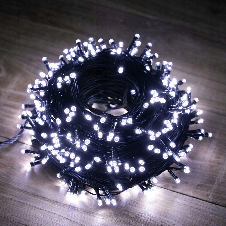 Lampki ŚWIATEŁKA na choinkę 500 LED STAŁE + FLASH Zasilanie sieciowe