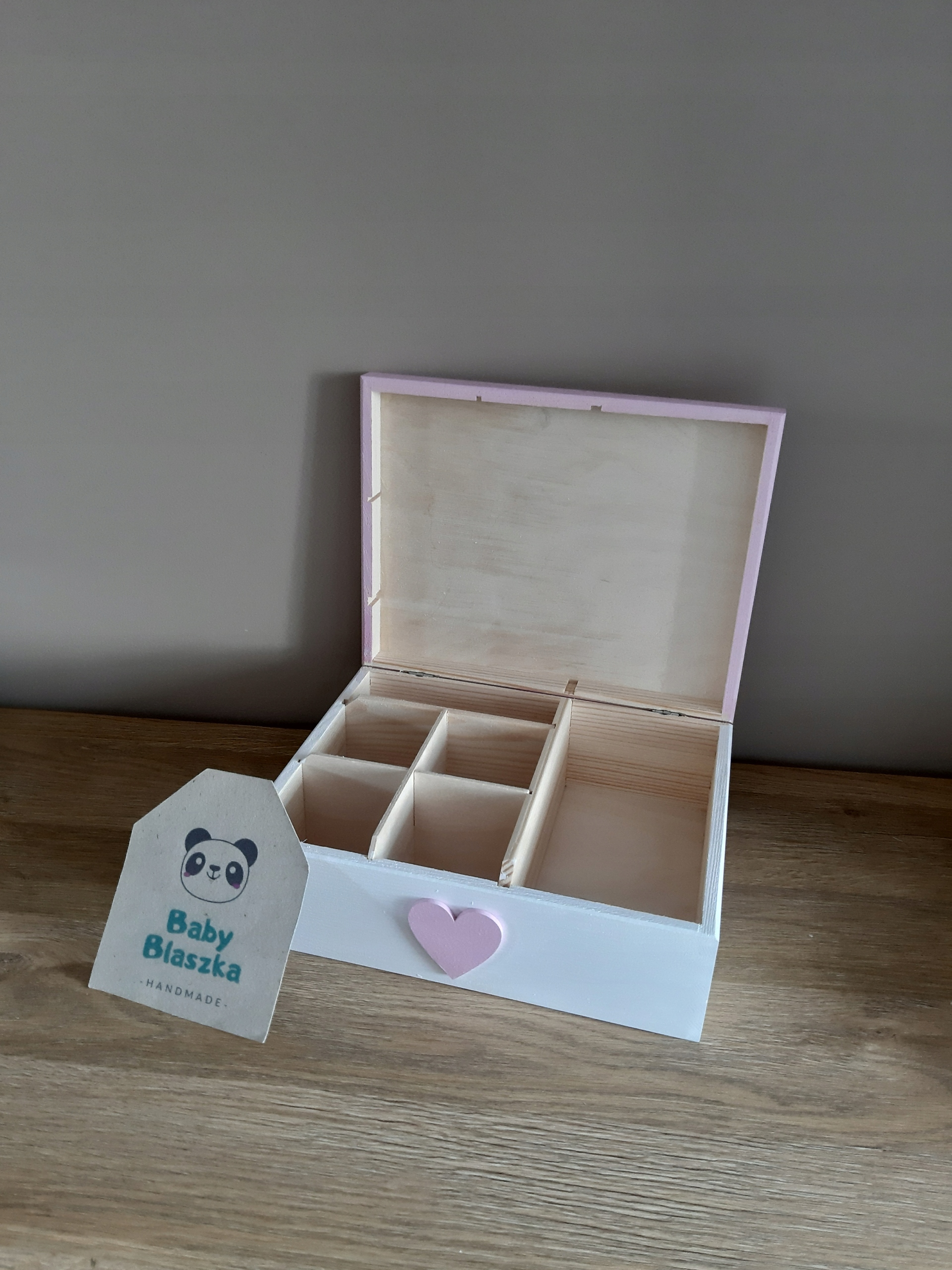 Drewniane pudełko na spinki gumki dla dziecka Kod producenta 6000