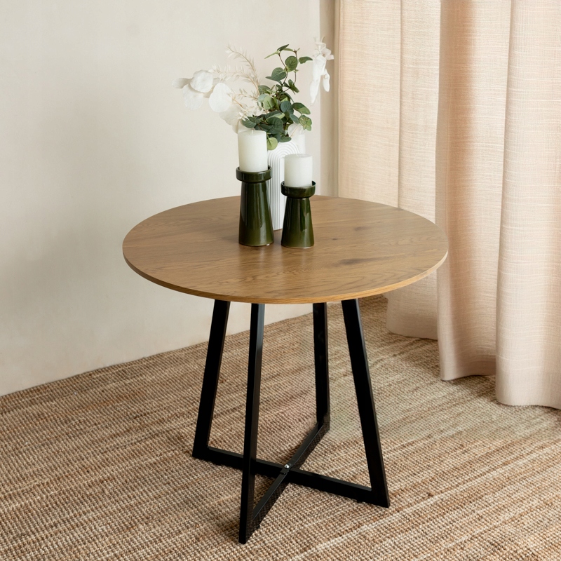 STÓŁ OKRĄGŁY 80 cm Skandynawski salon JADANIA nowoczesny LOFT Materiał płyta MDF