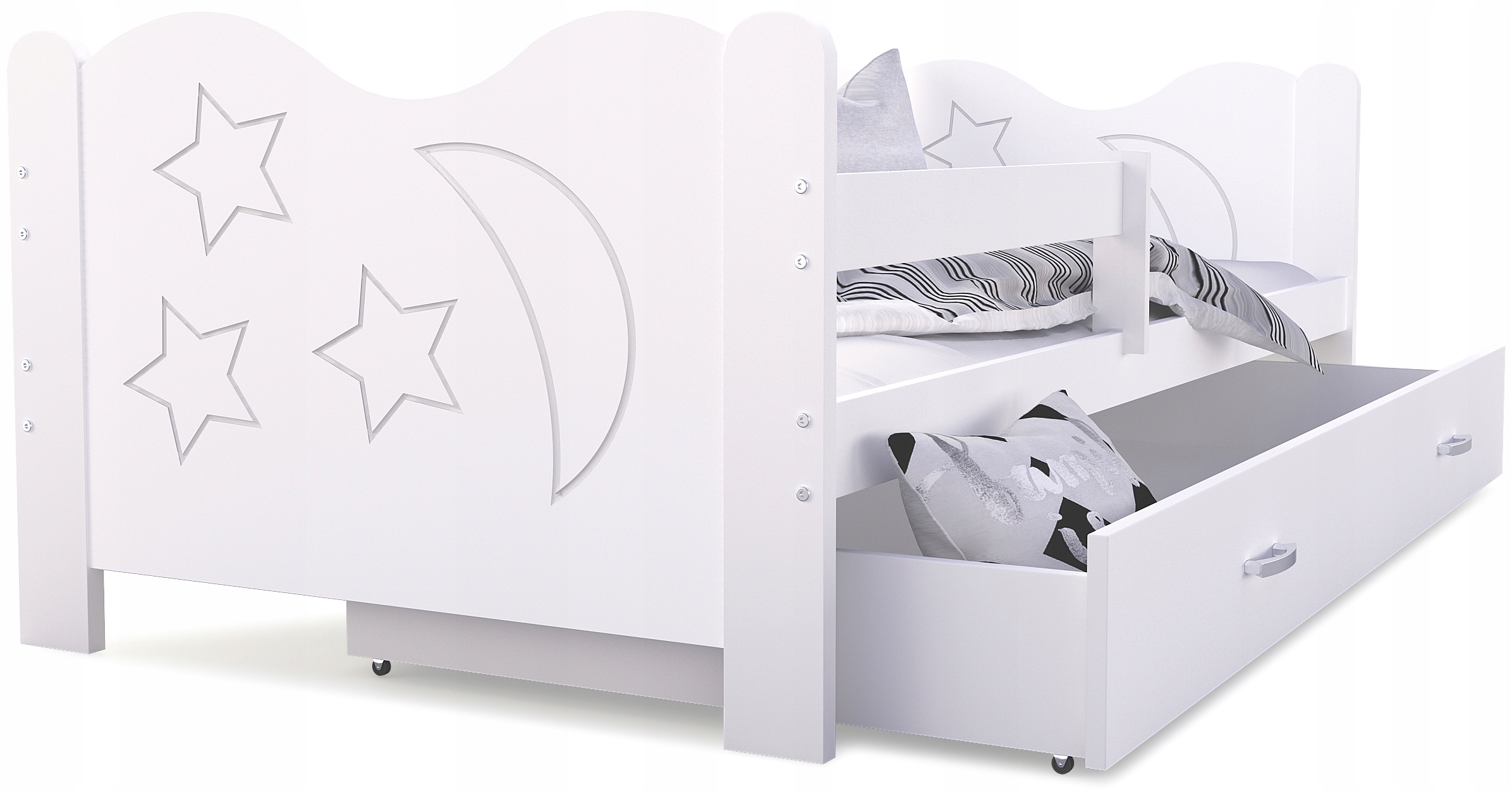 

Łóżko parterowe 160x80 białe Mikołaj