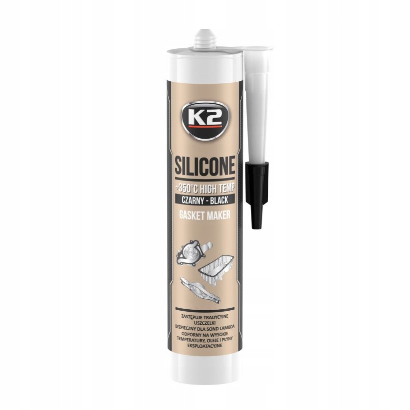 

K2 Silikon Czarny 300G. B200N Silikon Wysokotemper