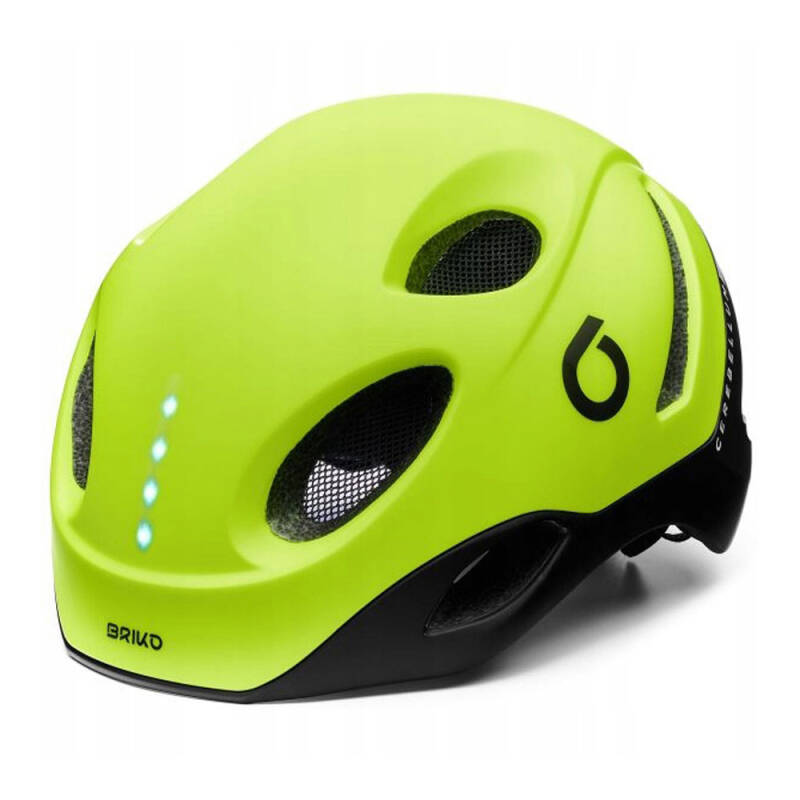 Kask Briko E-one Led Lime Blk 53-58 21116DW A03