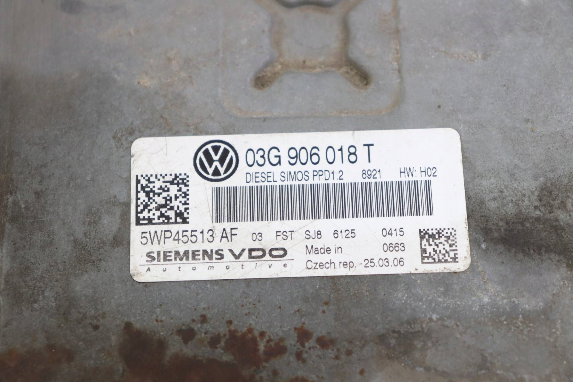 VW PASSAT B6 modulo Centralina Motore 2.0 TDI 03G906018T