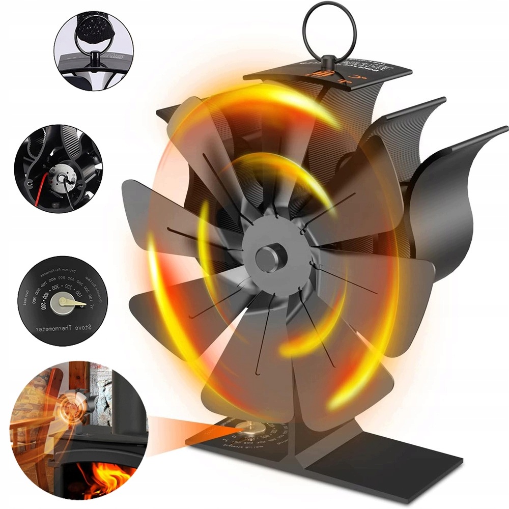 Teplovzdušný Krbový Ventilátor S Termoelektrickou Cirkulací Tepla