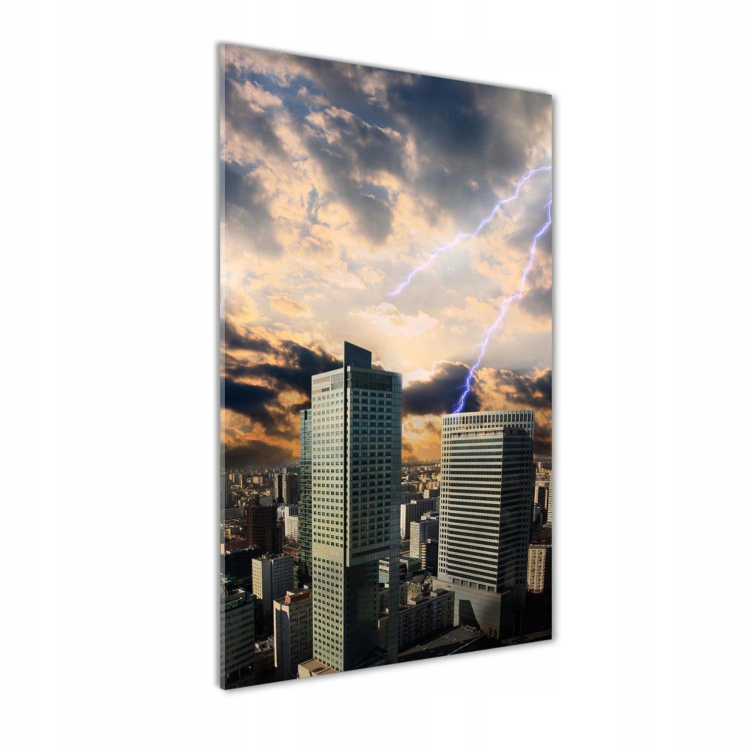 

Foto obraz akrylowy Burza nad Warszawą 70x140 cm