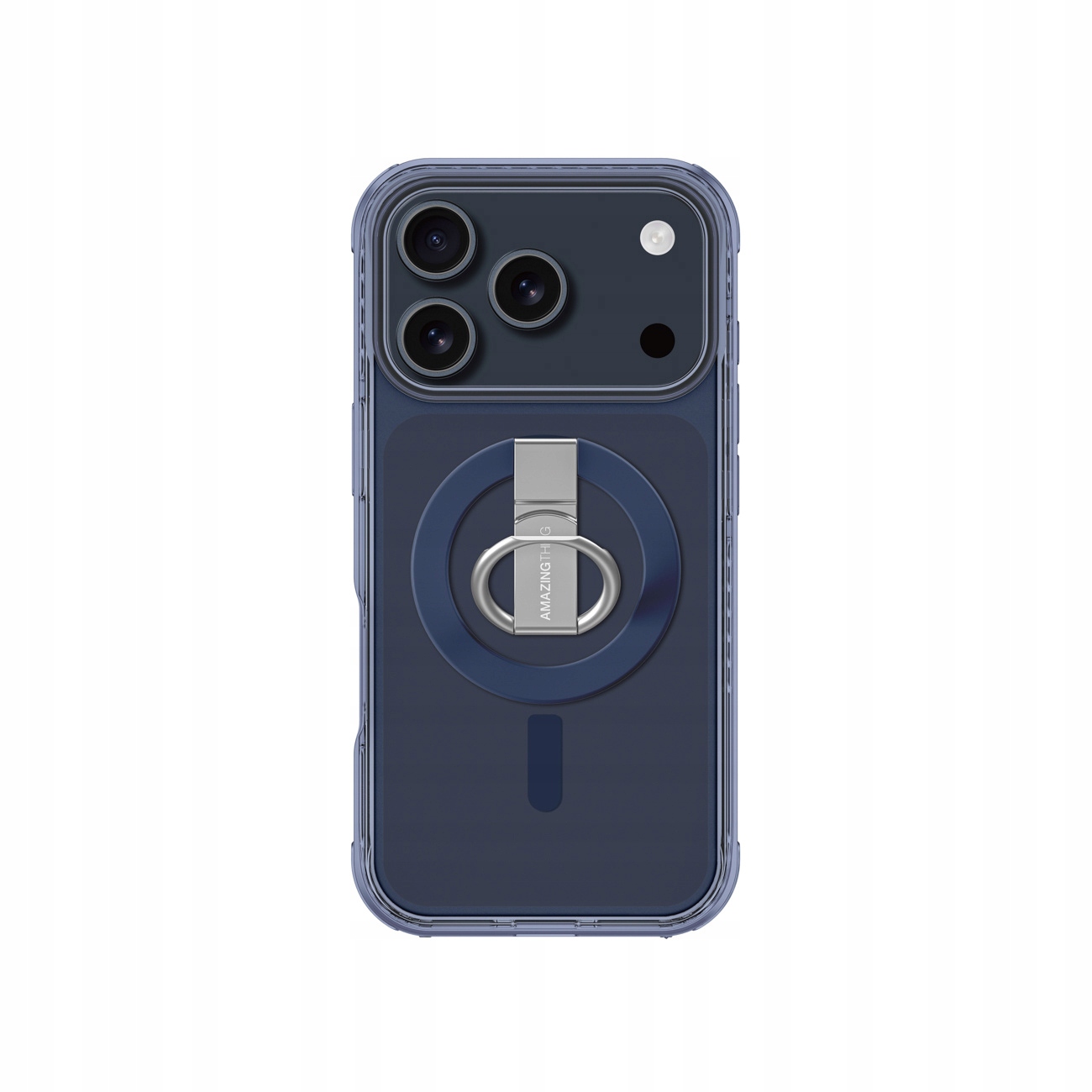 Pouzdro na iPhone 17 Pro Max Titan Pro Grip Ring Set MagSafe modré