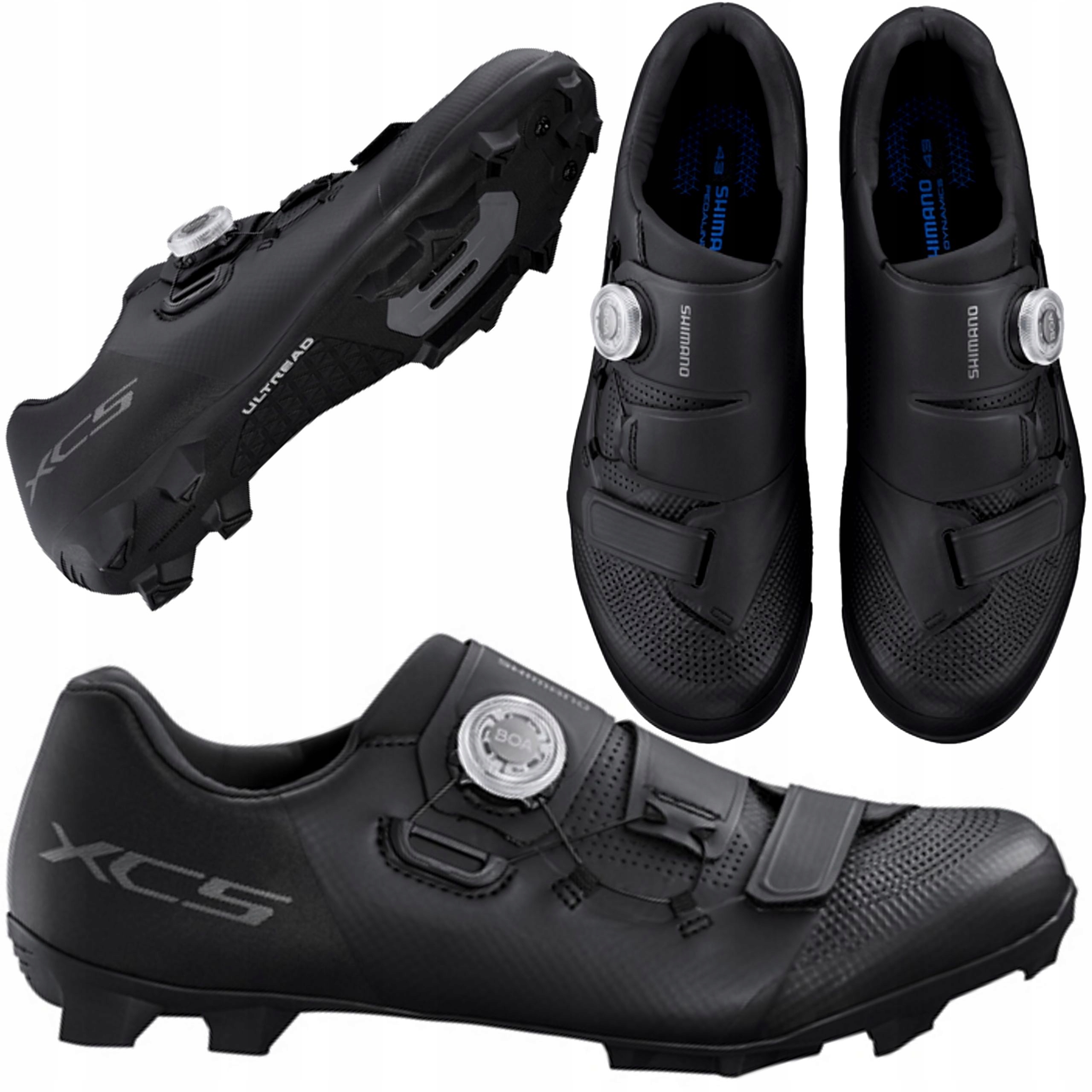 Buty Mtb Spd Rowerowe Shimano XC5 Szerokie Czarne 45 Boa stopa max 28.5mm