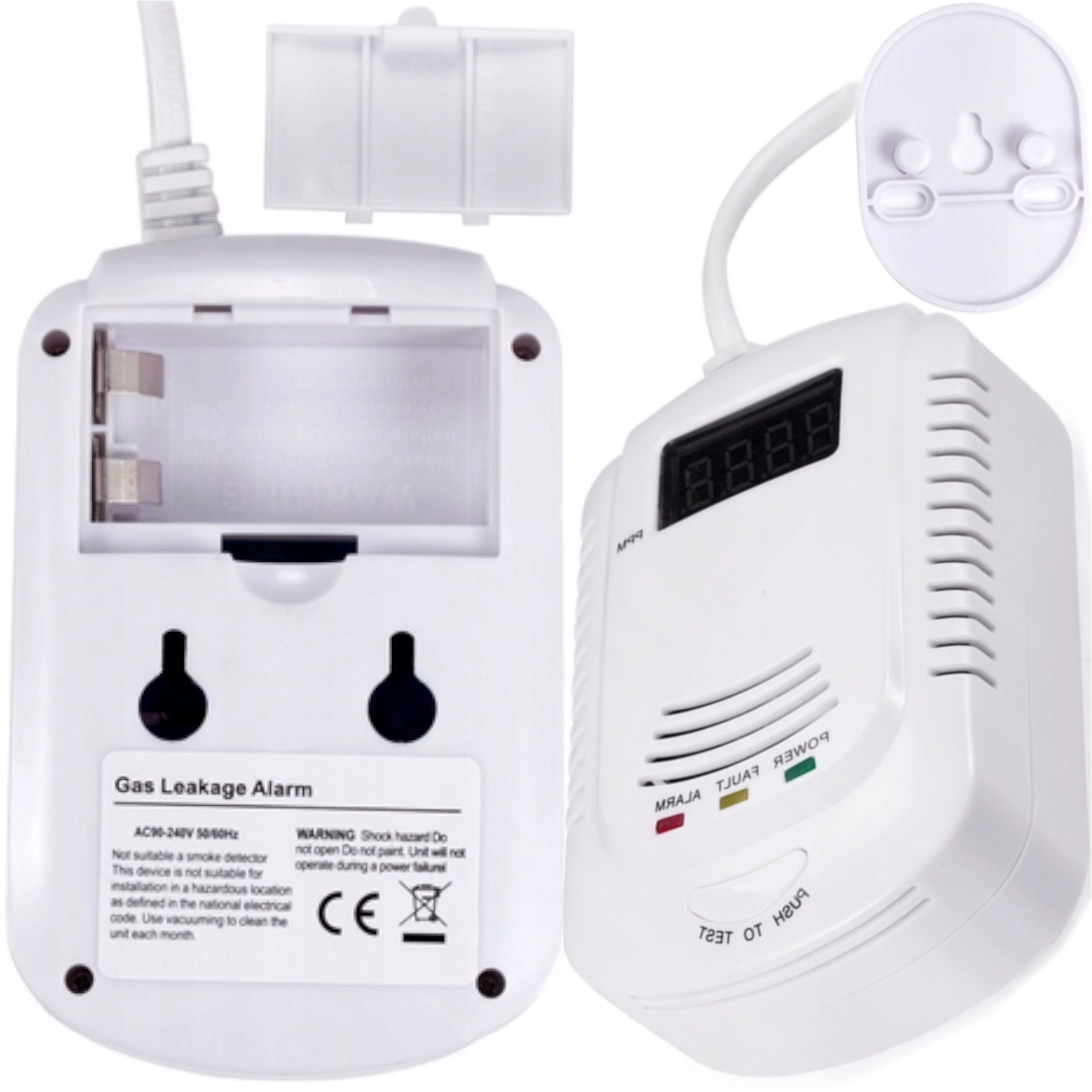 Senzor Čadu Zemného Plynu Z Flaše Oxidu Uhličitého LCD Ekran 3v1