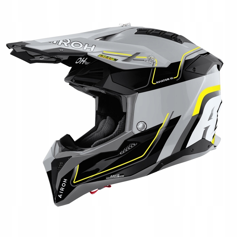 Motocyklová Prilba Airoh Aviator 3 Leader Yellow Gloss (L)