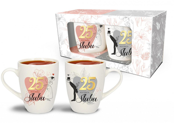 

Zestaw 2 kubków 25 Rocznica Ślubu