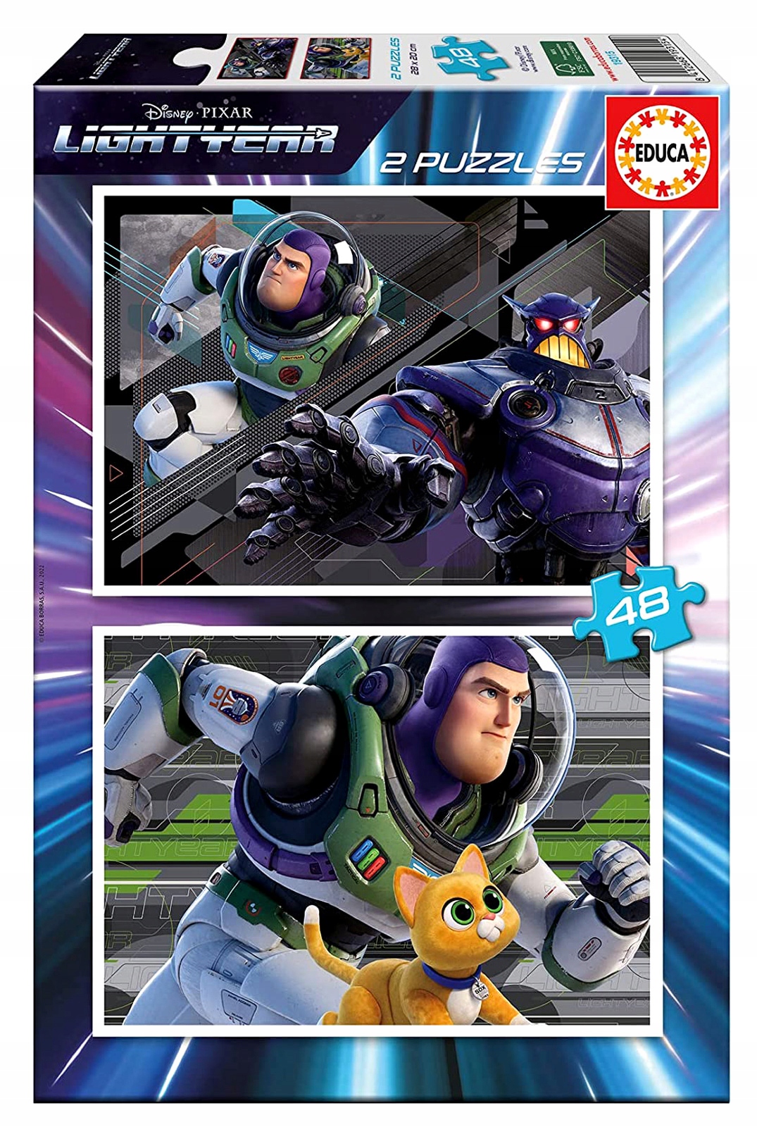 

Educa Puzzle 2 x 48 el Buzz Astral