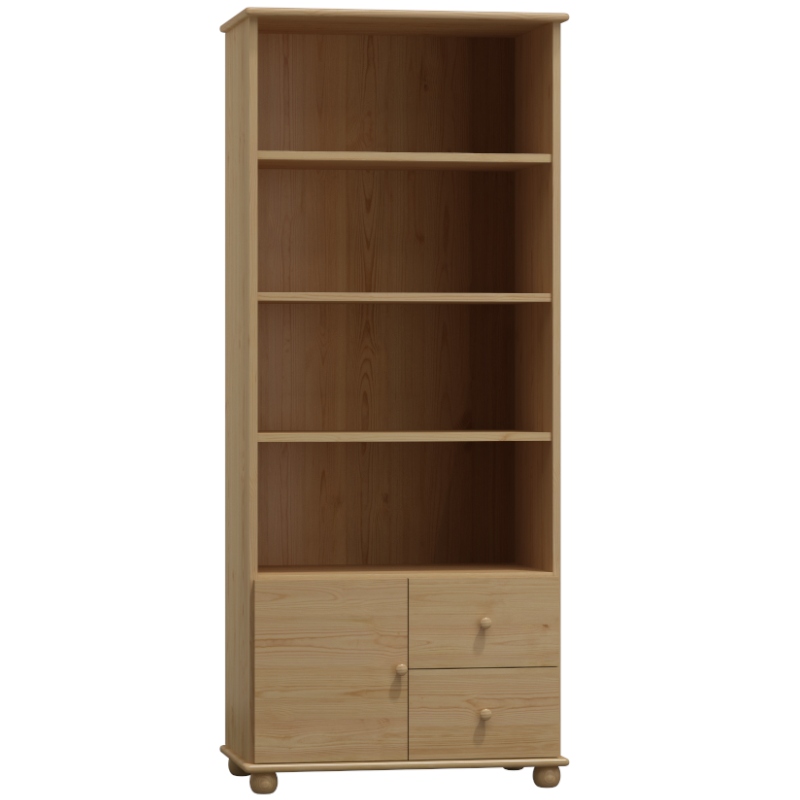 REGAL DREWNIANY BIBLIOTECZKA SOSNOWA NA KSIĄŻKI