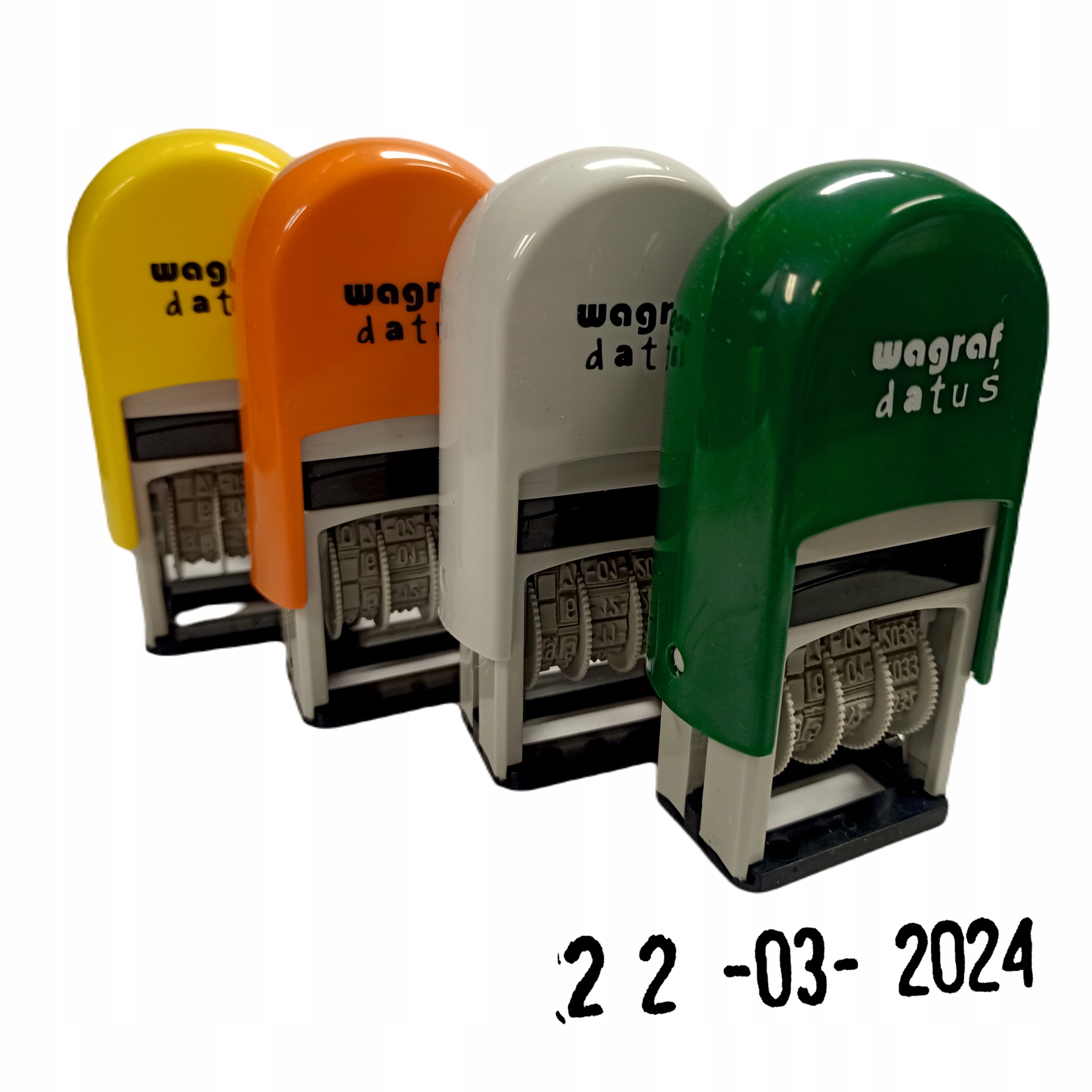 DATOWNIK WAGRAF DATUŚ - UKŁAD DATY cyfrowy DD-MM-RRRR NOWE KOLORY NOWOŚĆ Kolor odbicia czarny