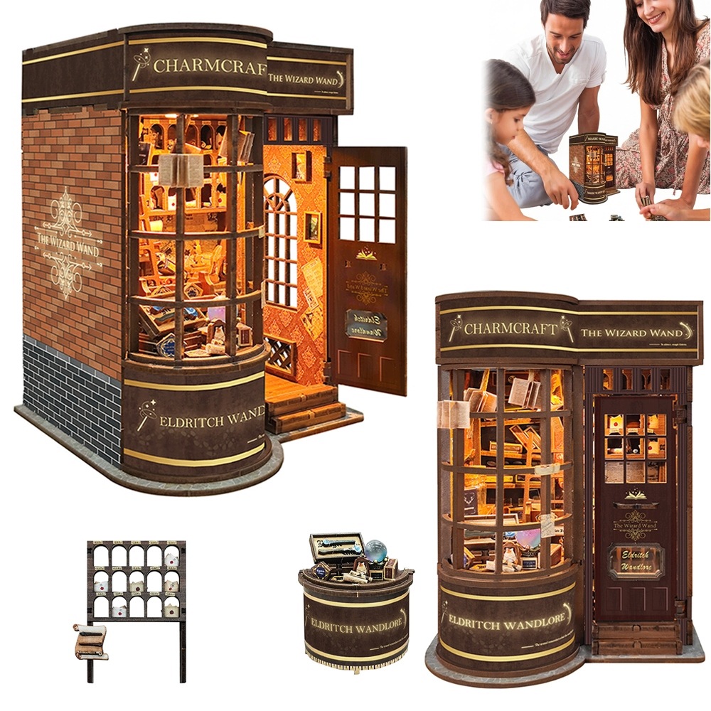 Diy Miniaturowy Domek, Book Nook, Puzzle 3D, Zestaw Diy Dla Dorosłych