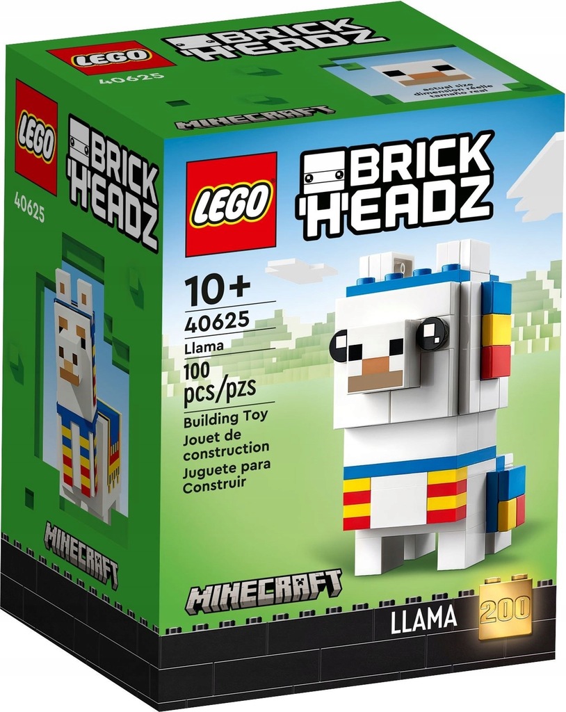 LEGO BrickHeadz Minecraft 40625 Lama + Torba papierowa LEGO mała r. S Marka LEGO
