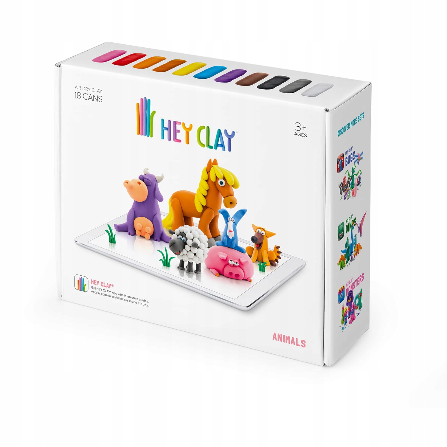 

Hey Clay Masa plastyczna Duży Zestaw Zwierzęta