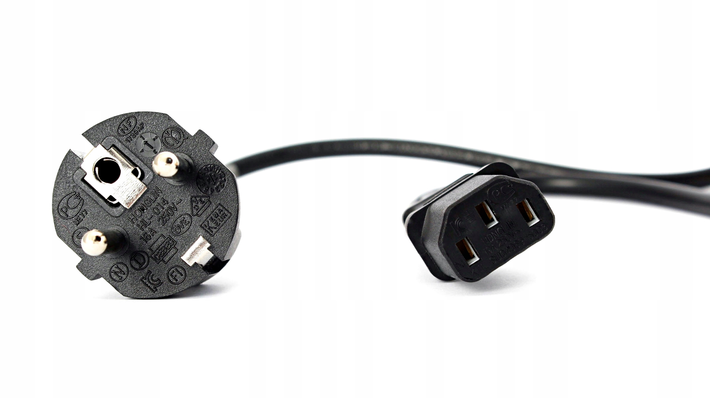 KABEL ZASILAJĄCY DO MONITORA / PC IEC C13 CZARNY Kod producenta inny