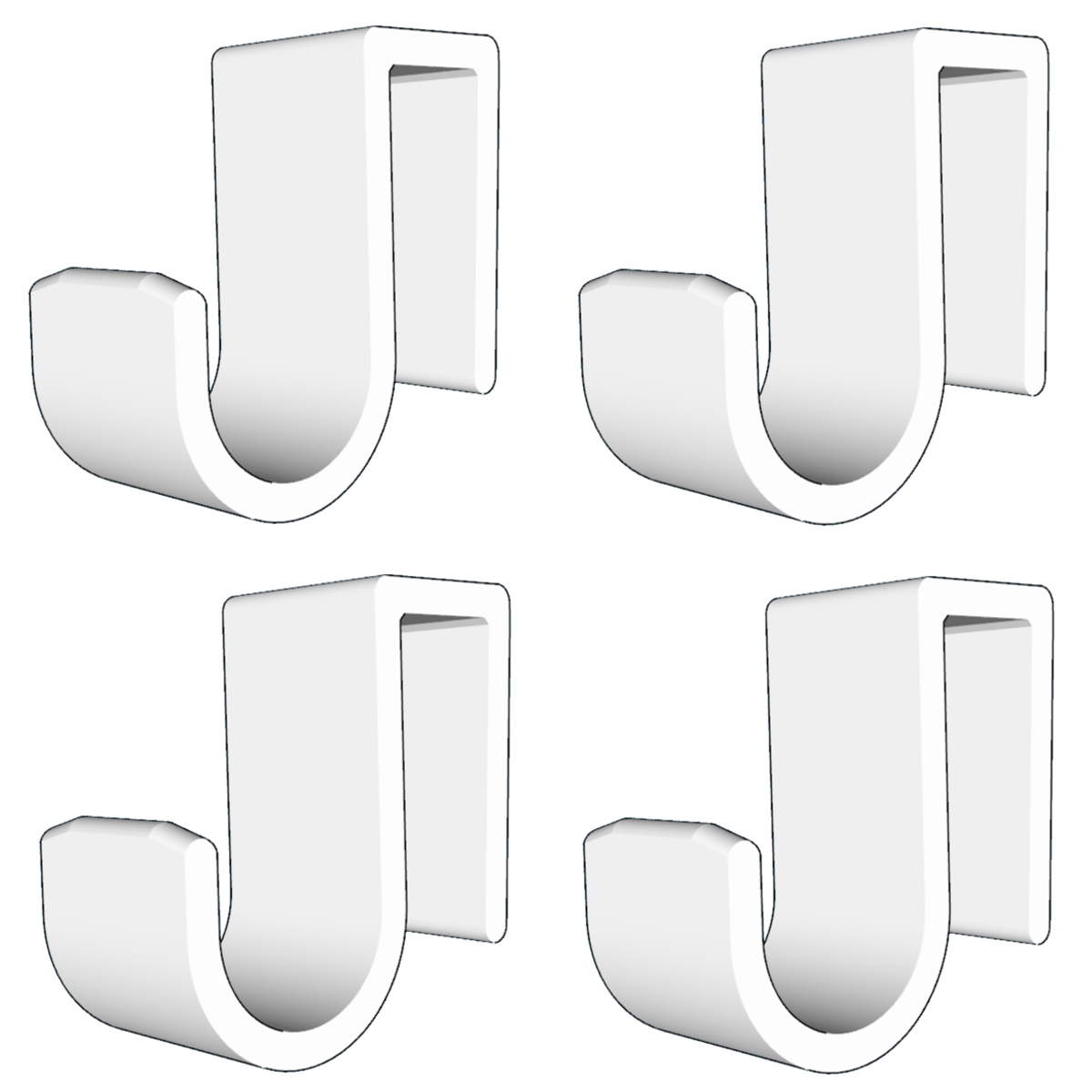 

4x Wieszak Haczyk Na Grzejnik Kaloryfer Profil 1CM