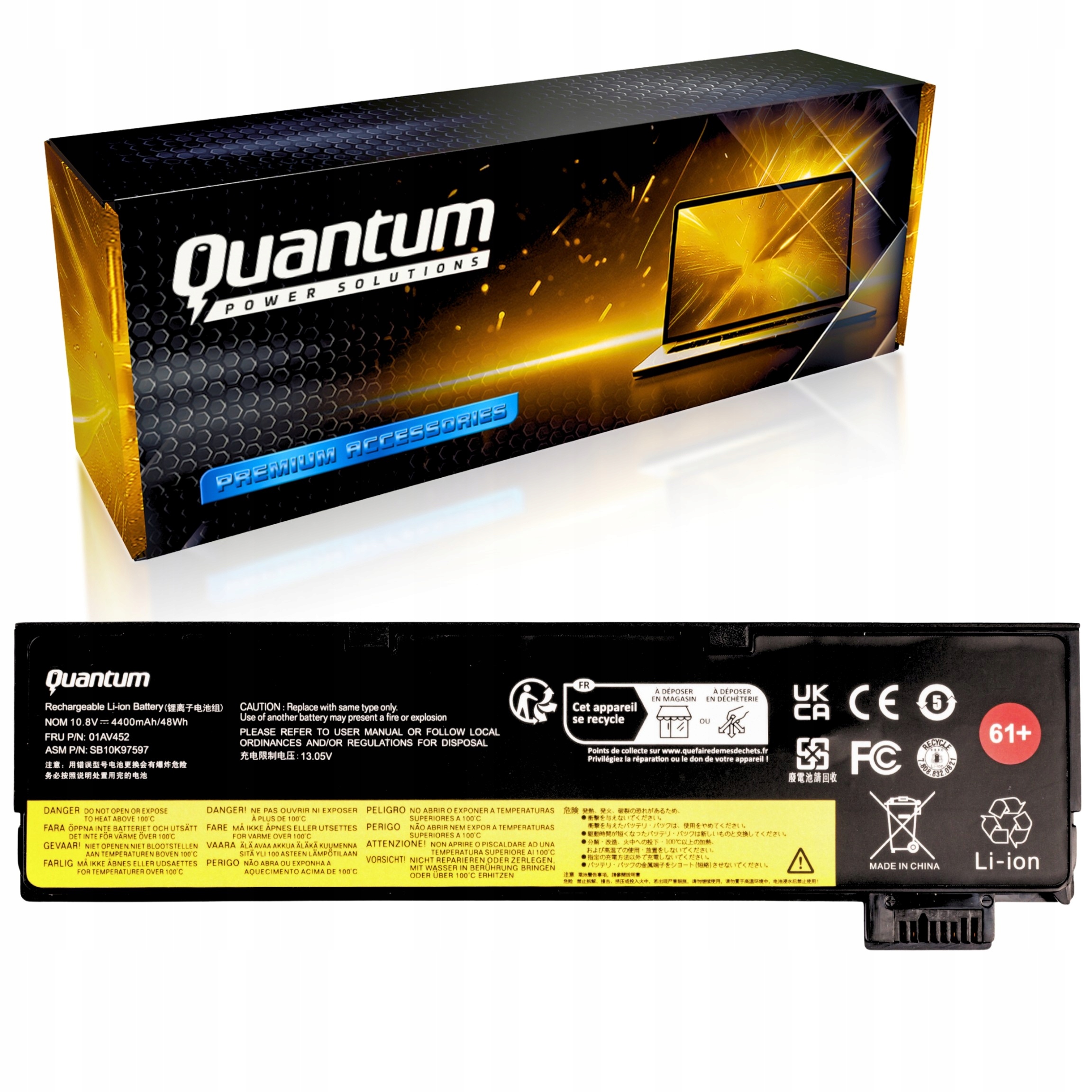 Baterie 01AV424 Lenovo ThinkPad T470 T480 T570 T580 A475 A485 P51S 4400 mAh