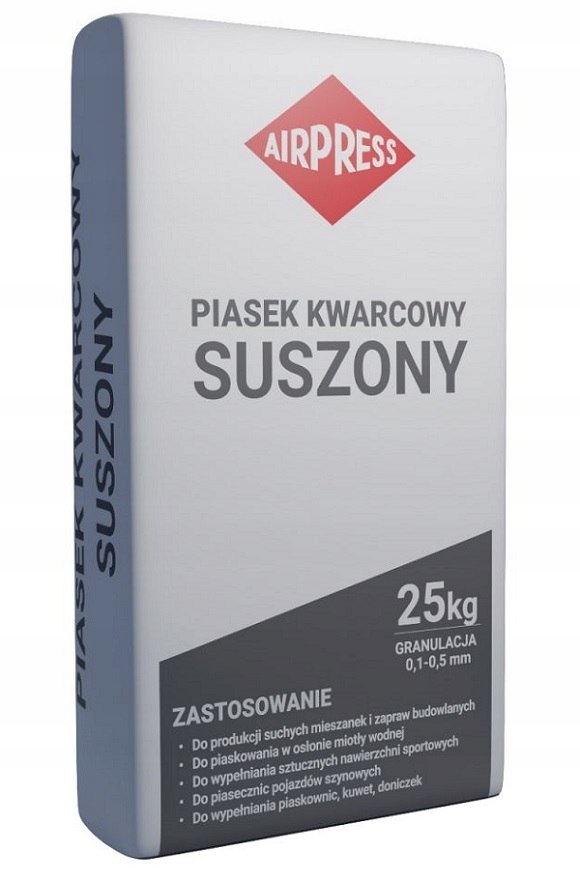 Piasek Kwarcowy Do Piaskowania Ścierniwo 25KG 0.5-1.0MM 45365 Airpress