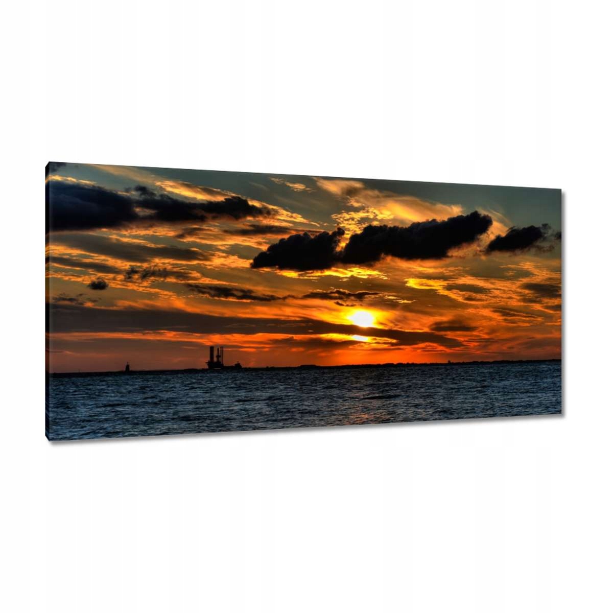 Obrazy 115x55 Západ slunce nad mořem