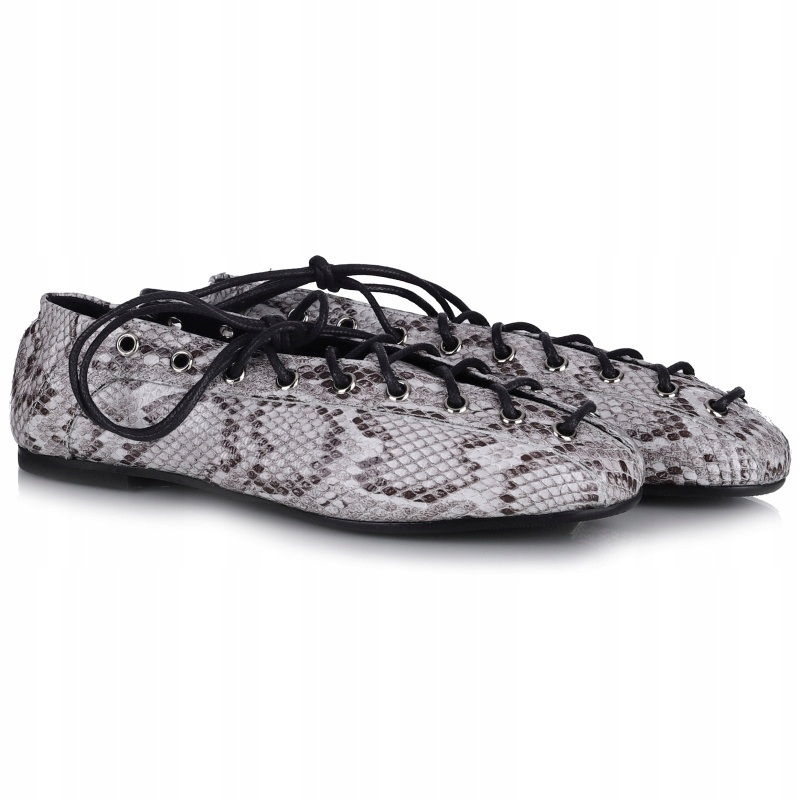 Dámské polobotky Bombonella hadí 3T 6084-30 White Snake Print kůže Vel. 38