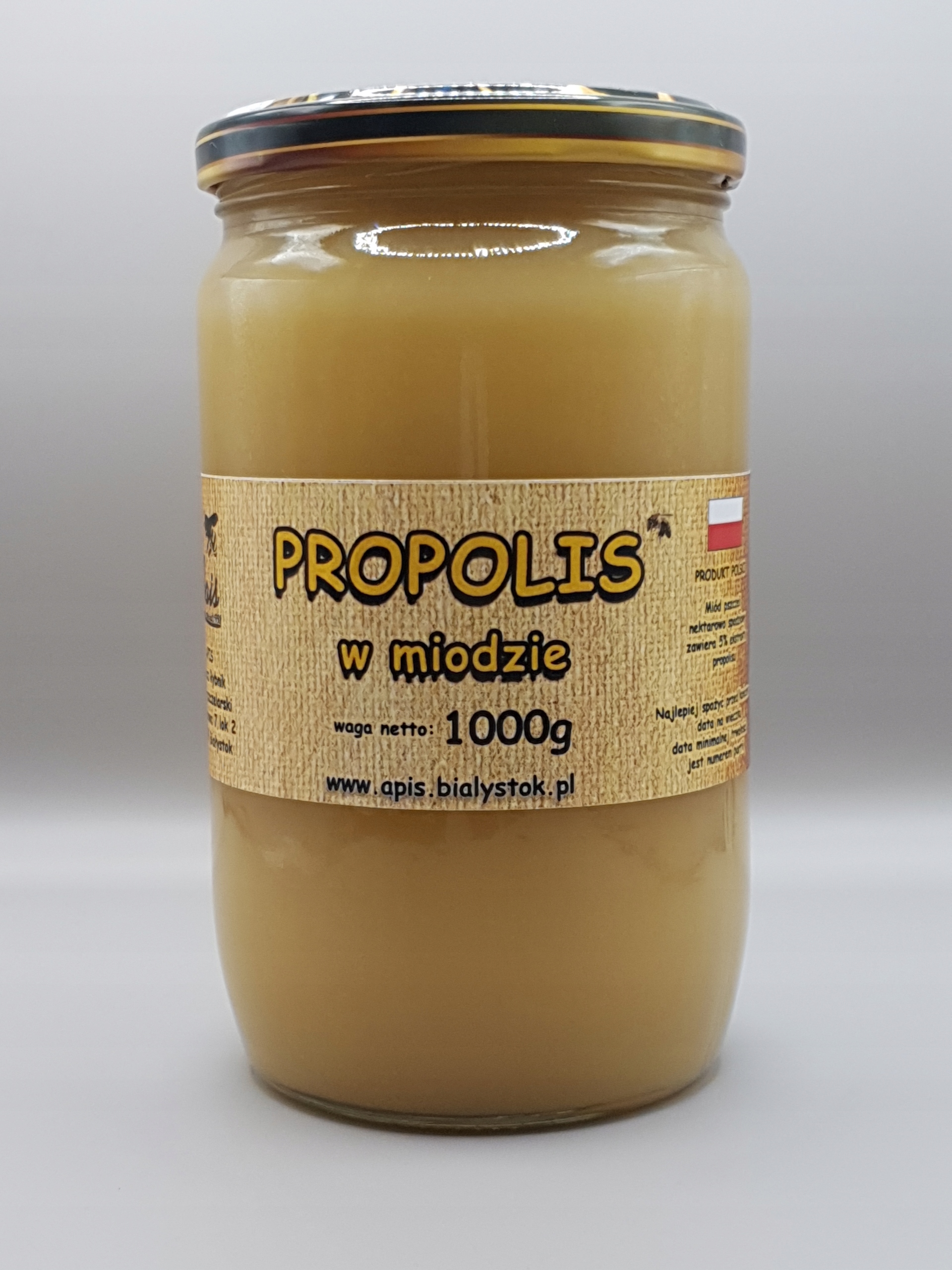 Propolis v medu, antibakteriální na krk, med s propolisem 1000 g