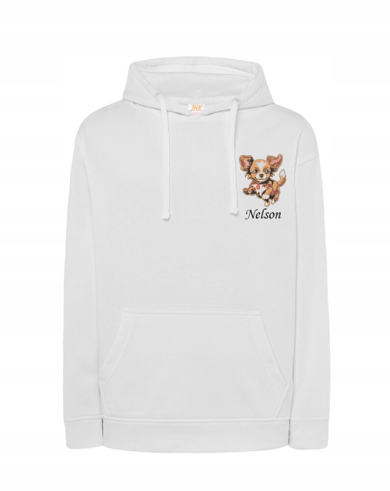 Mikina S Chihuahua Dlouhosrsté Jméno Psa Unisex Výšivka Bílá XXL Dárek