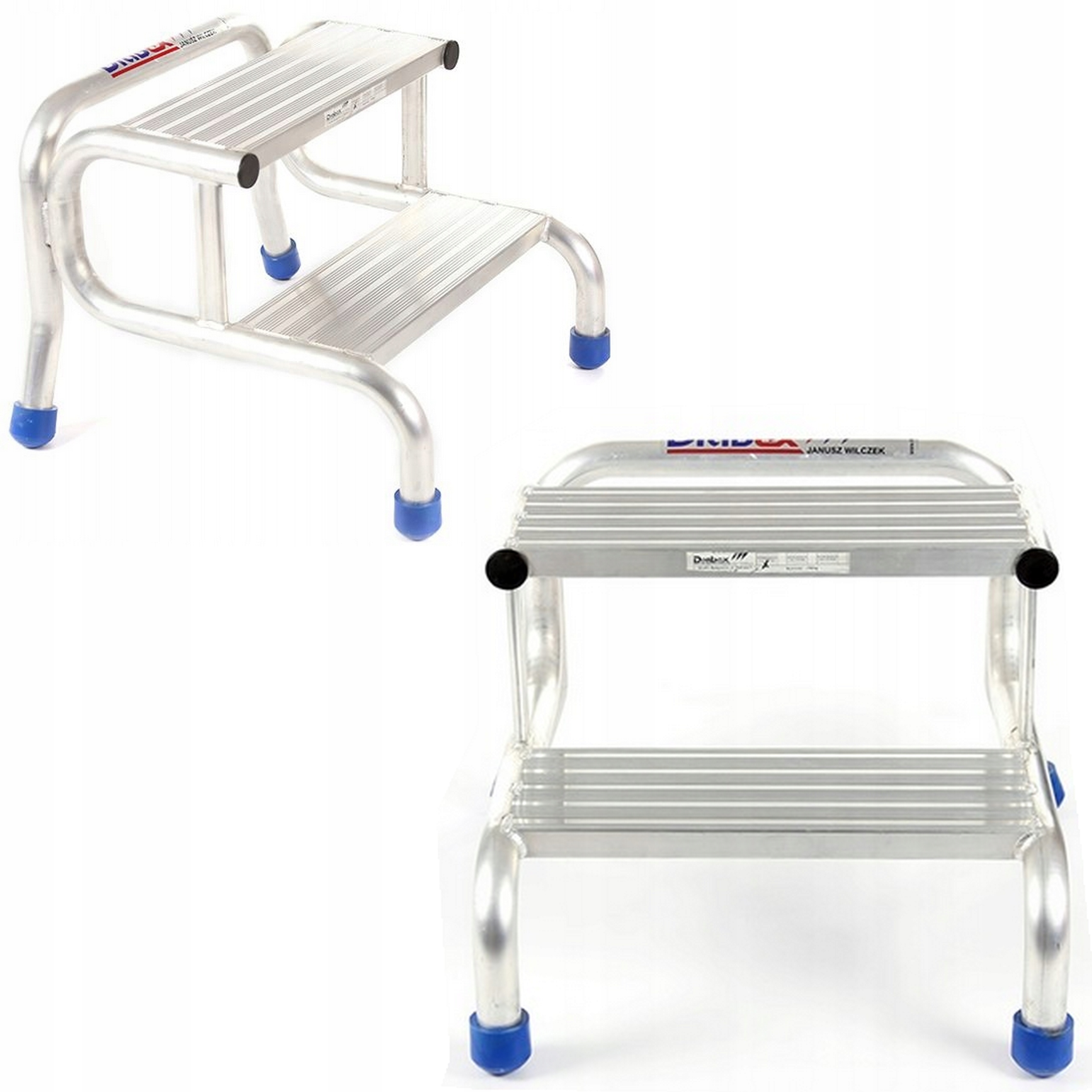 Premium Žebřík žebřík schůdky Stolička hliník 2 stupně 150 kg