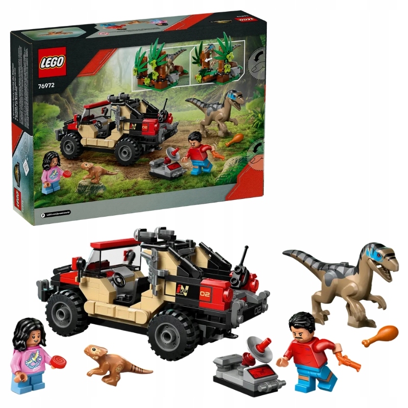 Lego Jurský Svět Útěk Terénem Před Raptorem Sada Kostek Stavebnice