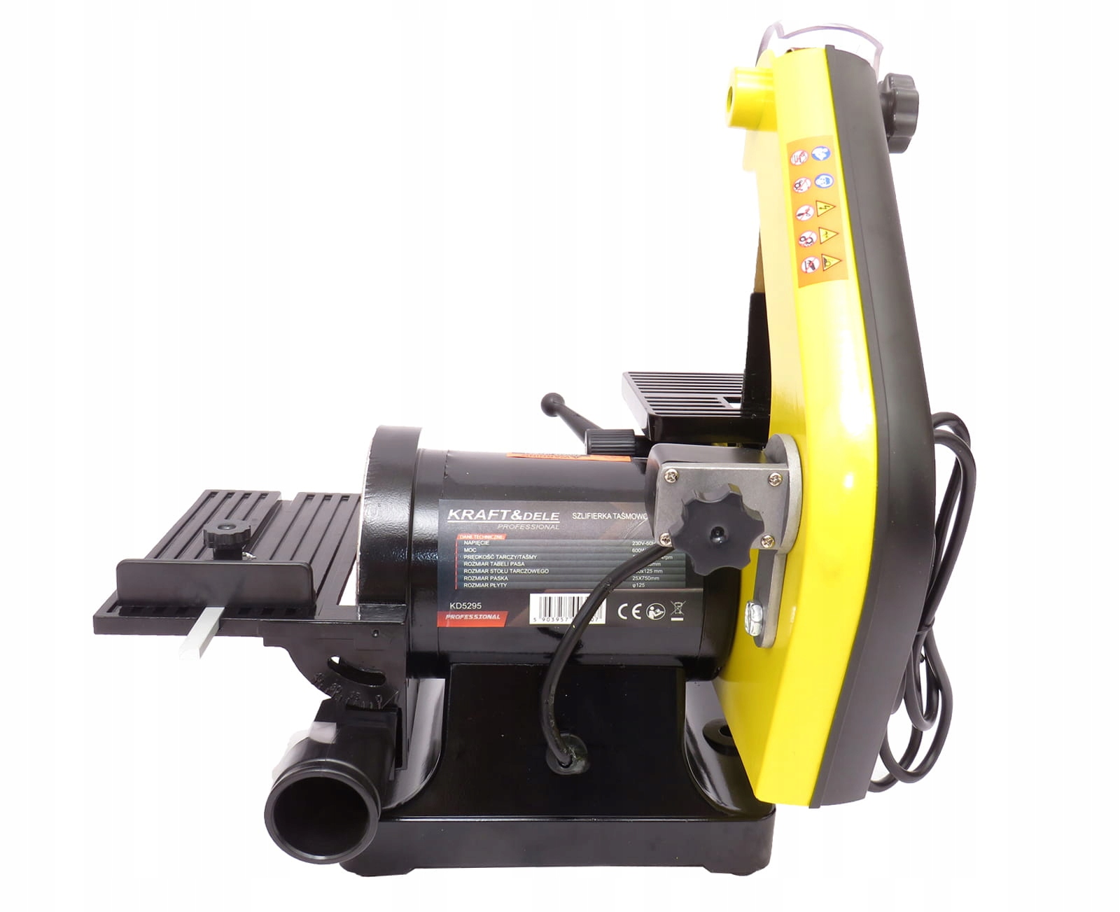 Szlifierka taśmowa 600 W 230 V MOCNA Marka Kraft&Dele