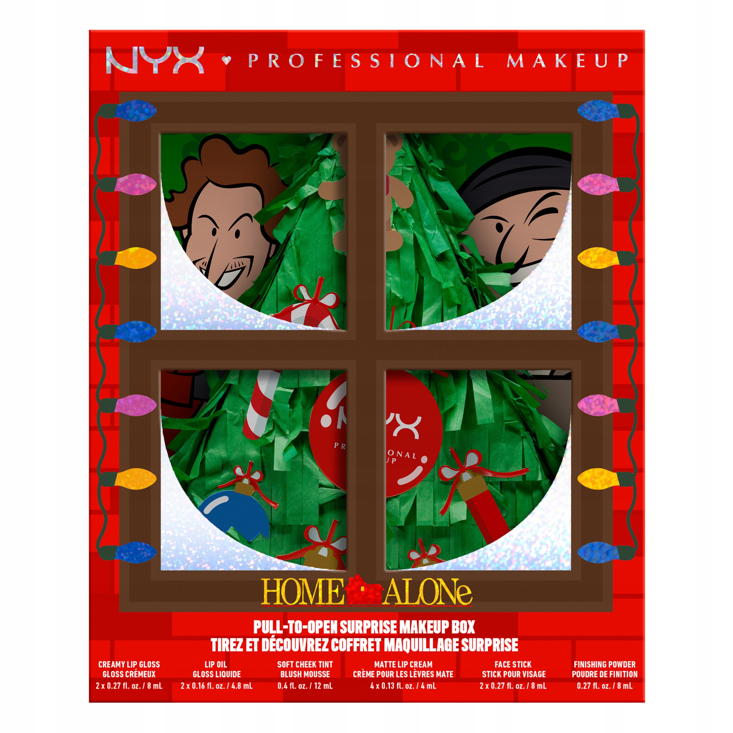 Nyx Home Alone Pull-to-open Piniata Vánoční Makeup Box 4A241