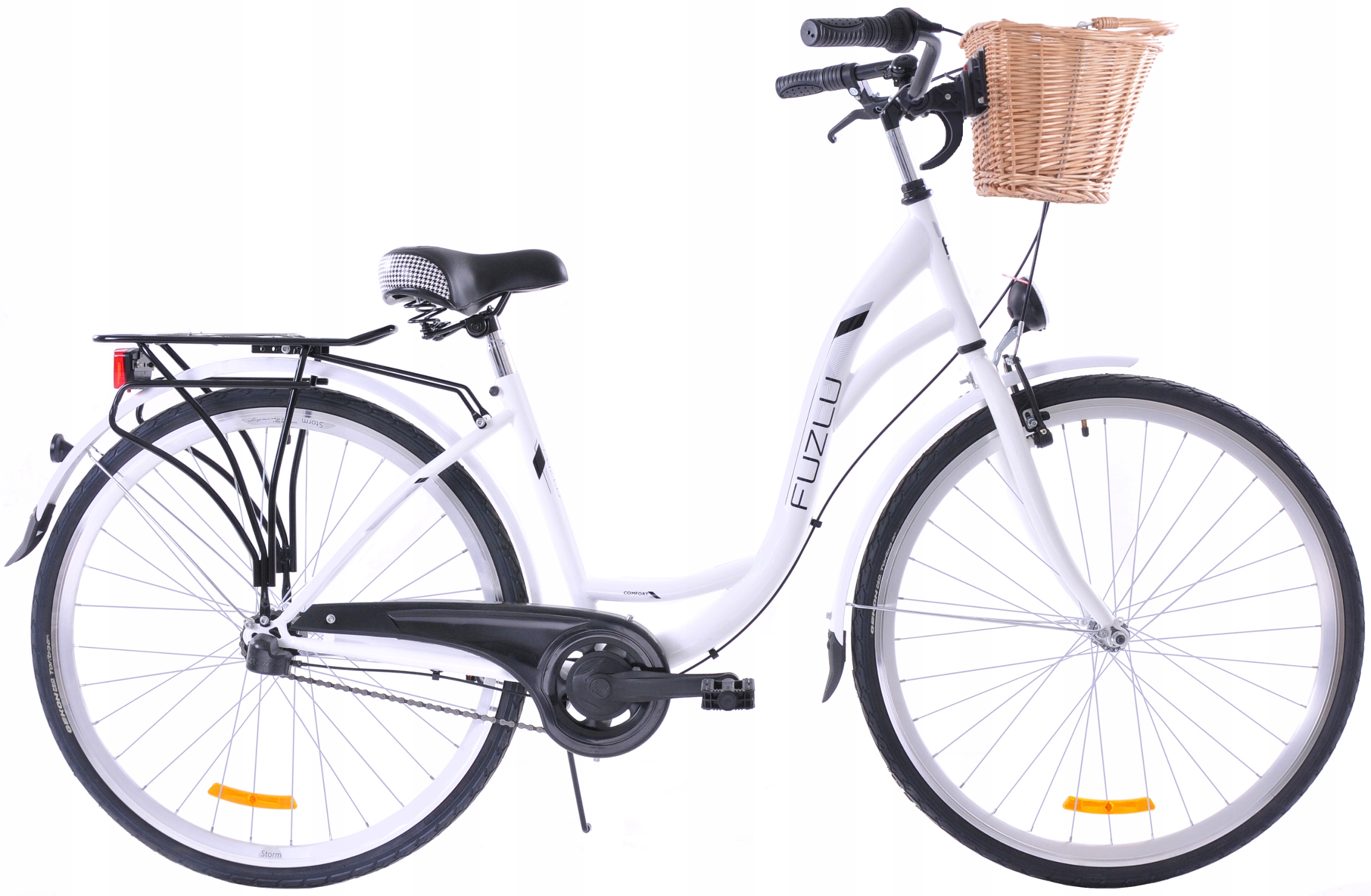 Rower Miejski 28 Damski Fuzlu Arizona 3S Kosz