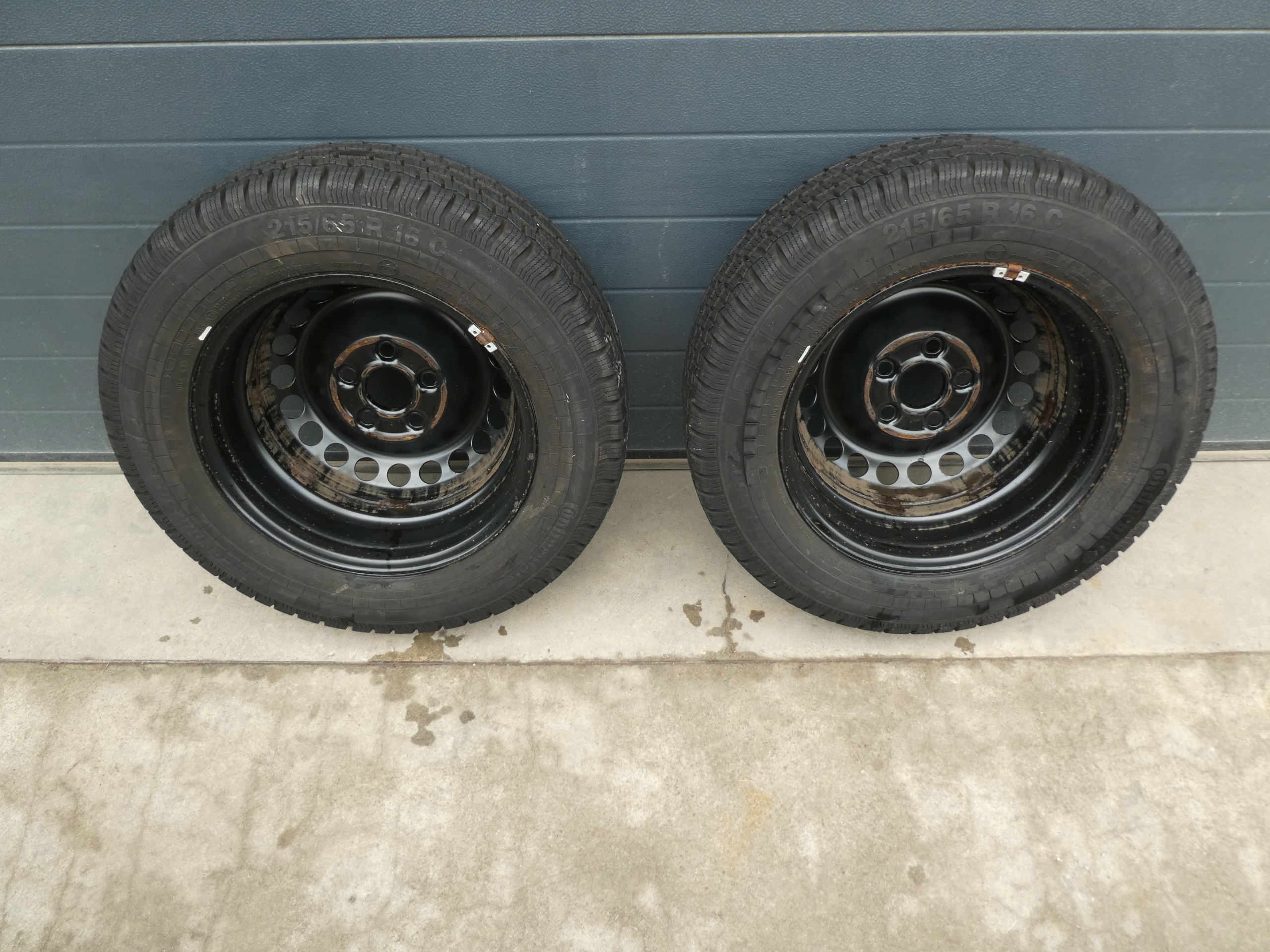 2X wheels discs tyres 7H0601027D VW T5 T6 215/65/R16C 2015R
