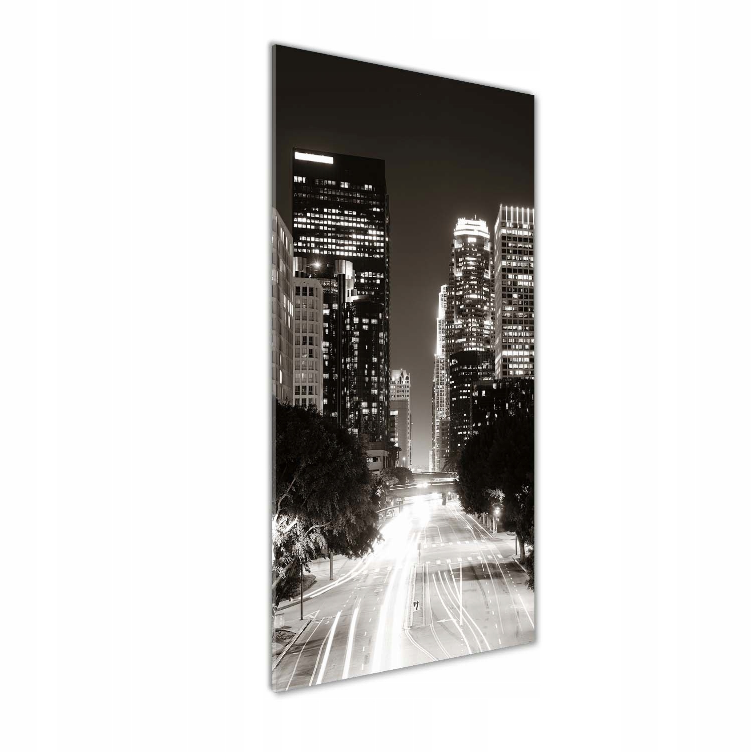 

Foto obraz szklany pionowy Los Angeles nocą 50x125