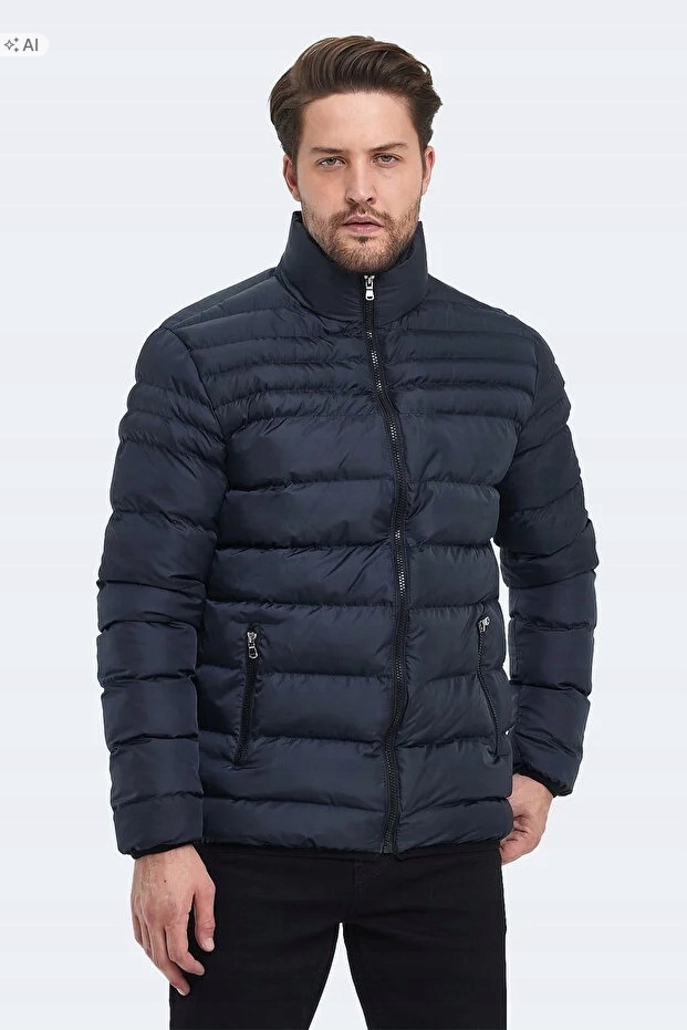 Slazenger Pánská Prošívaná Teplá Bunda S Grantovými Zipy, Velikost 5IA