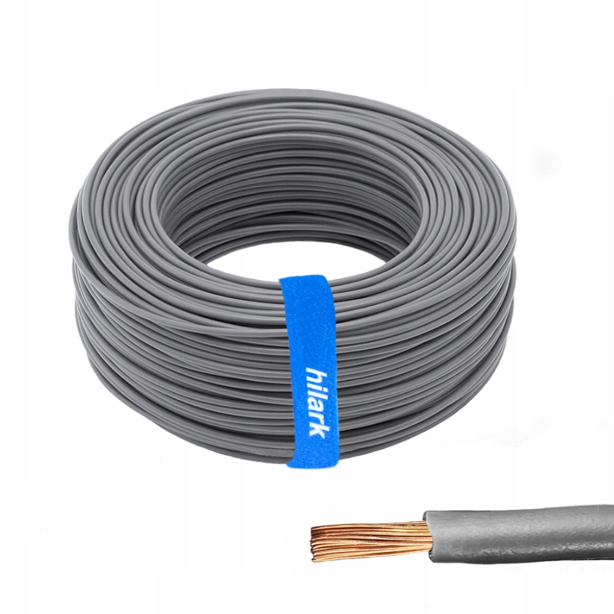 Instalační kabel 1,5 mm² H07V-K LgY 1x1,5 mm² lanko třídy 5 šedé 100 m