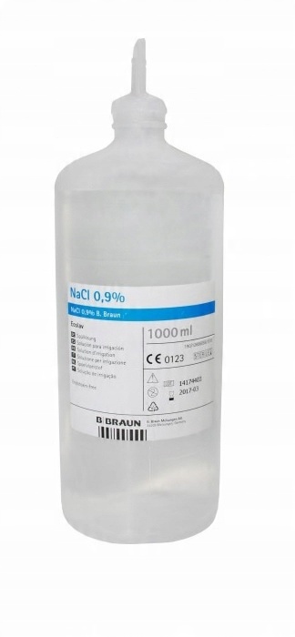 

Sól fizjologiczna 0.9% 1000ml B.Braun /do płukania