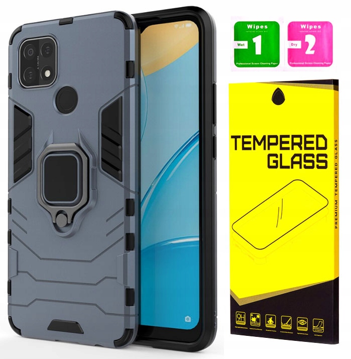 

Etui Pancerne Armor Do Oppo A15 Szkło 9H