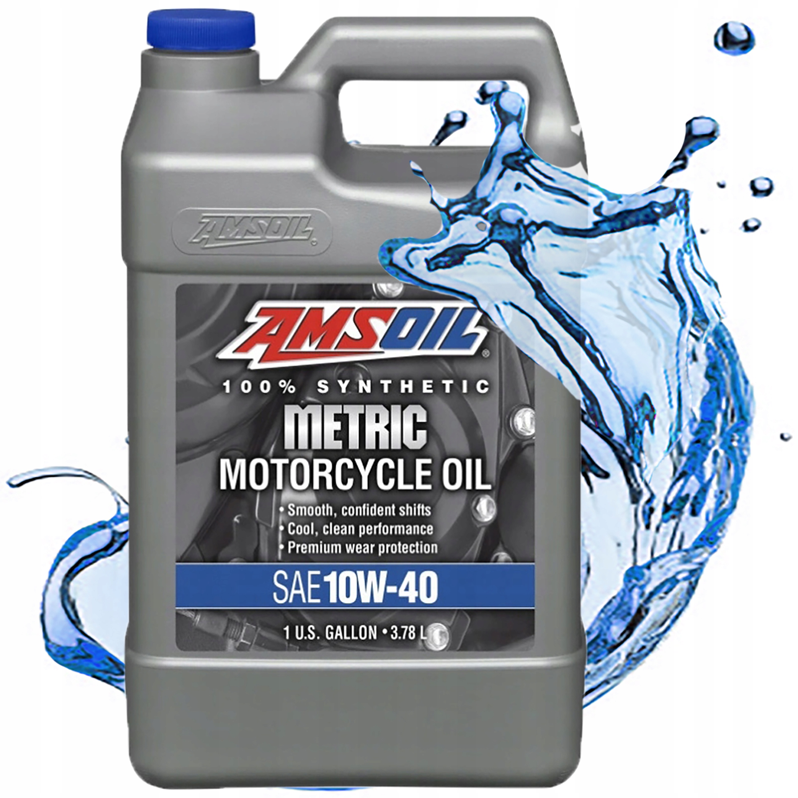 Syntetický Motocyklový Motorový Olej Amsoil 4T Metric 10W40 Mcf 3,784 L