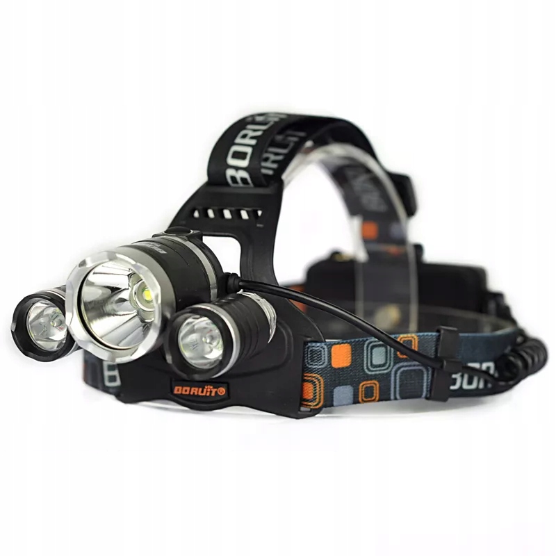 

Latarka Czołowa Led Cree 3 XML T6 Usb Mocna