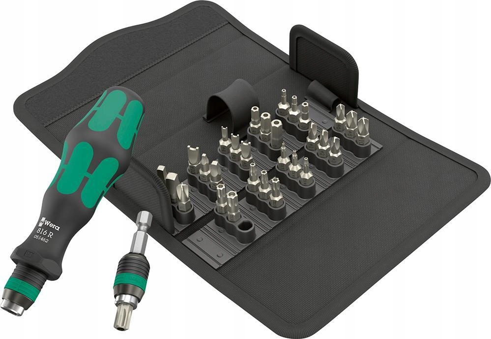 Sada Wera bitů s držákem Rapidaptor 1/4" Kraftform Kompakt 71 Security