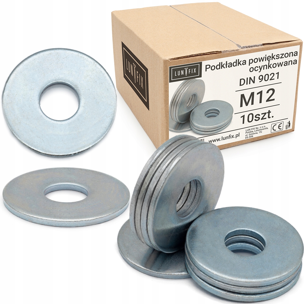 

Podkładka Powiększona Ocynk Din 9021 M12 10 szt