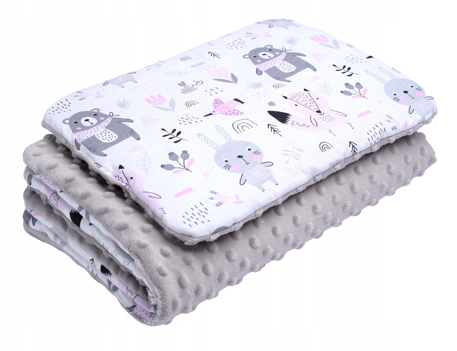 KOMPLET MINKY OCIEPLANY 75x100 KOCYK + PODUSZKA