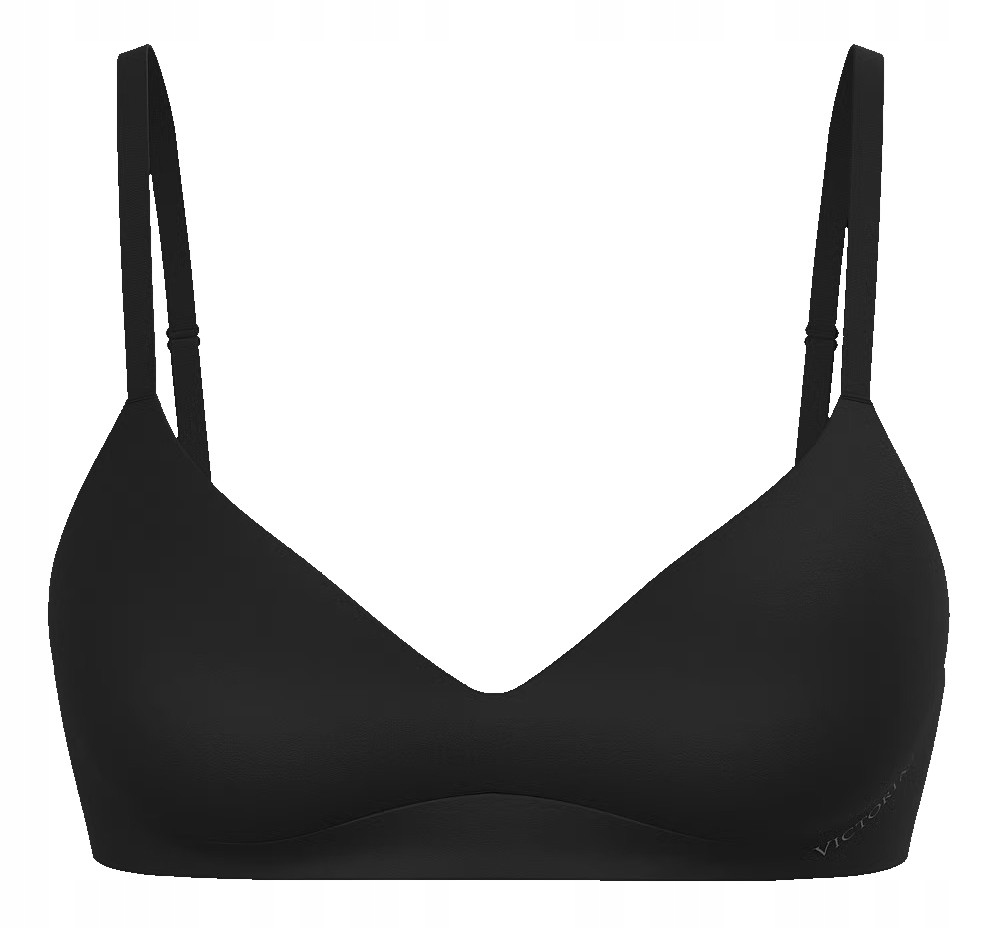 Lehce vyztužená podprsenka bez kostic Victoria's Secret černá M