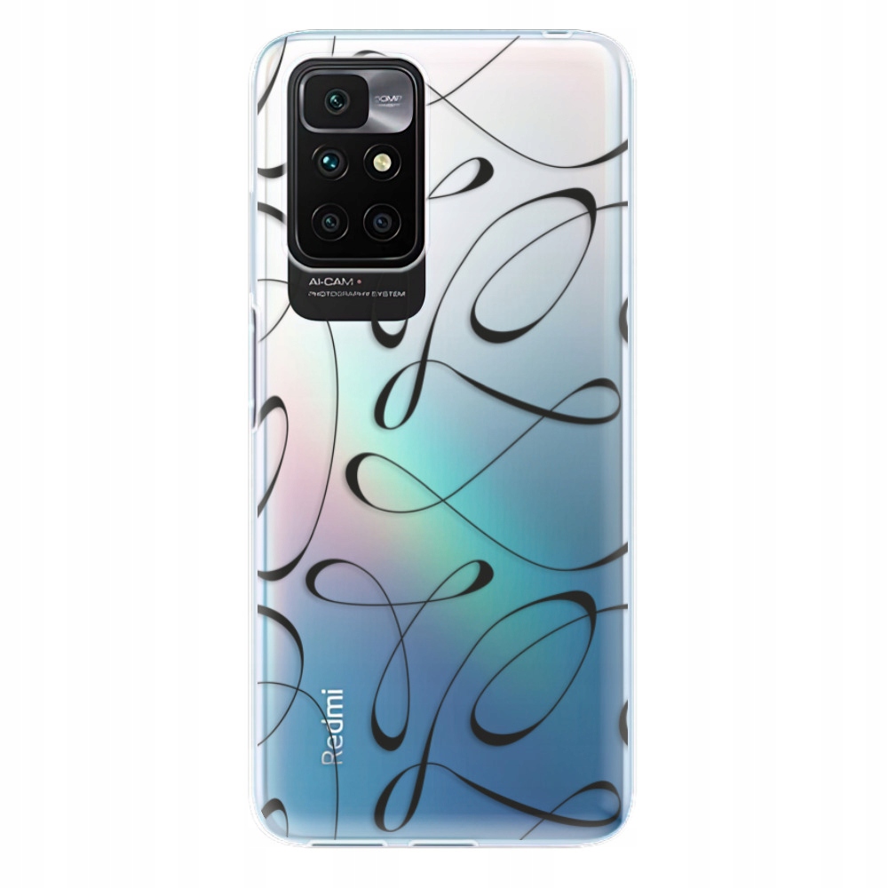 Silikonowe etui iSaprio Fancy czarne do Xiaomi Redmi 10